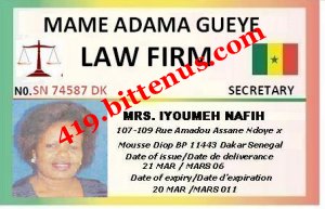 MRS IYOUMEH OFFICE ID